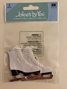 NWT Jolee's Boutique / Jolee's by You Figure Skates Scrapbooking Stickers